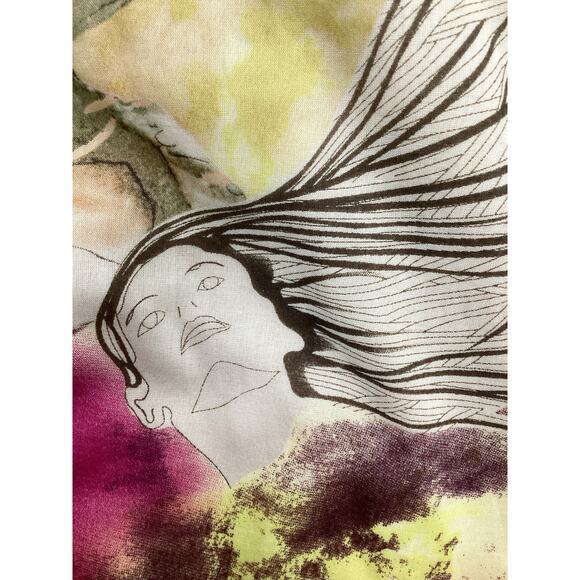 Catherine Malandrino Dress Women’s Size 4 Wrap Style Summer Dress Multicolor - Picture 6 of 7